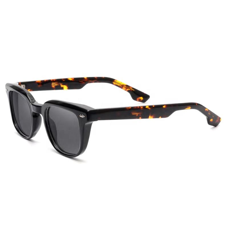 Square acetate polarized sunglasses product detail
