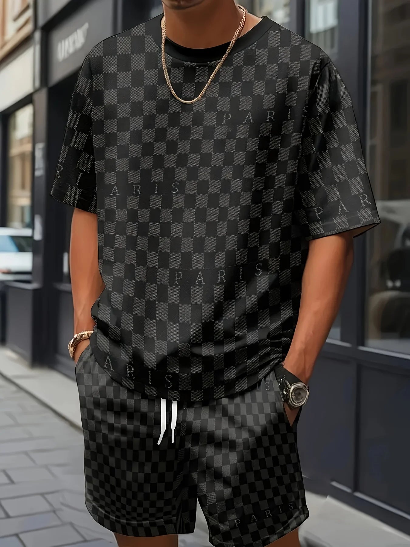 Men's 3D Printed Short Sleeve & Shorts Set – Summer Casual