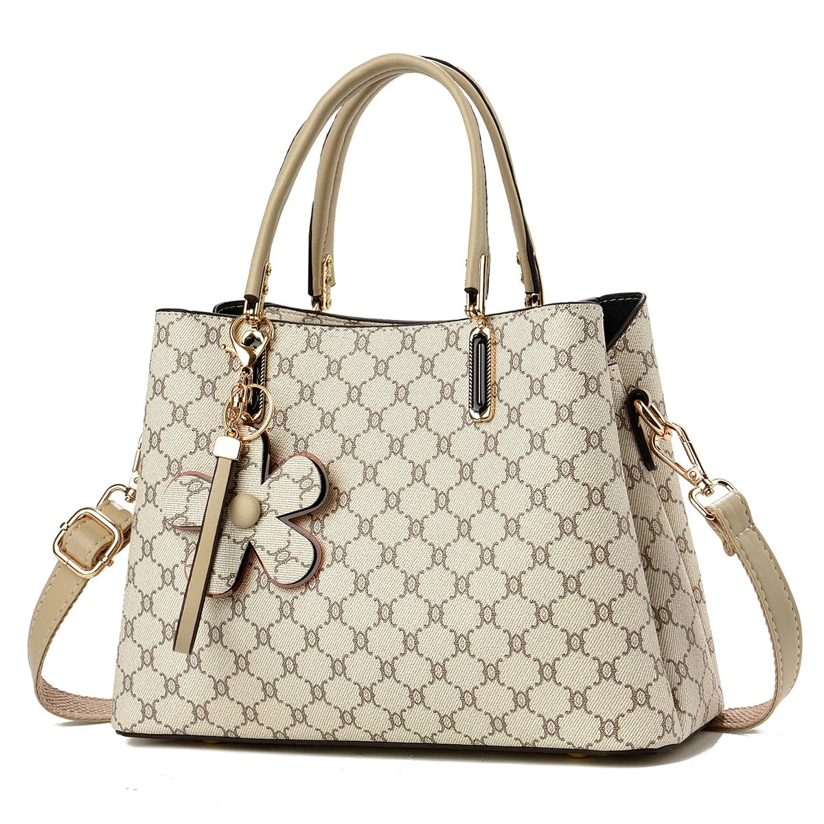 Women's Large Capacity Tote Bag — Premium PU Leather Crossbody Handbag