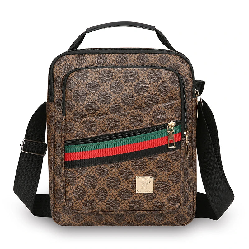 Men's Waterproof Crossbody Bag – Multi-Layer Business Messenger for Travel & Daily Commute