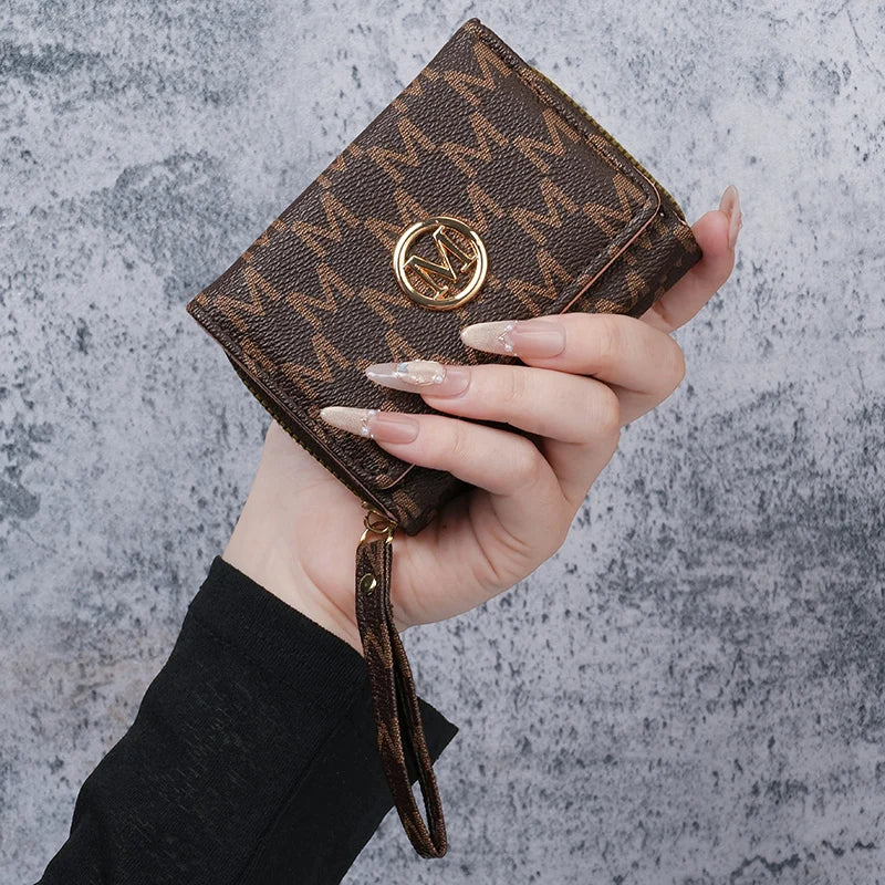 Women's Short PU Leather Wallet – Multi-Card Slot Coin Purse