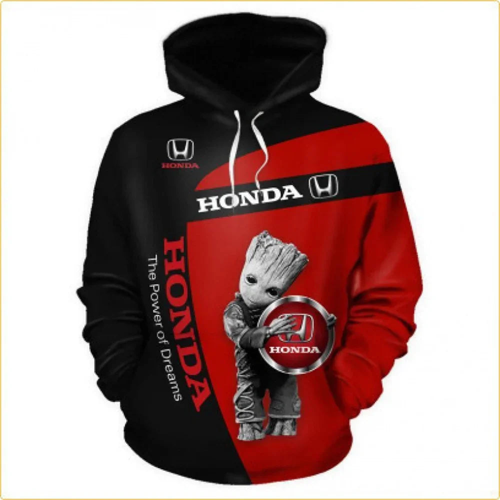 Men's Motorcycle Graphic Hoodie 3D Printed Pullover