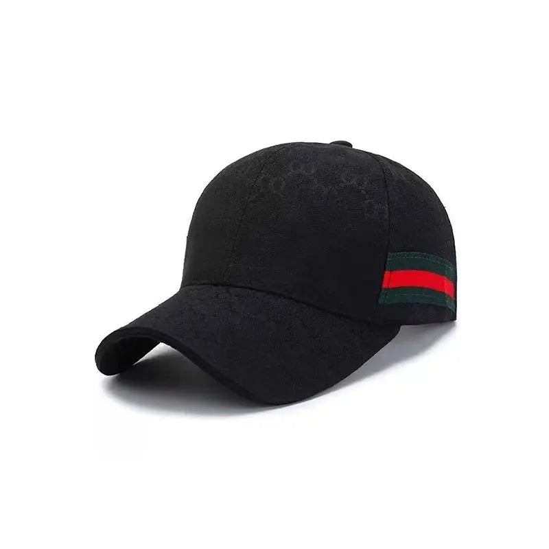 Unisex Striped Baseball Cap – UV Protection Adjustable Hat
