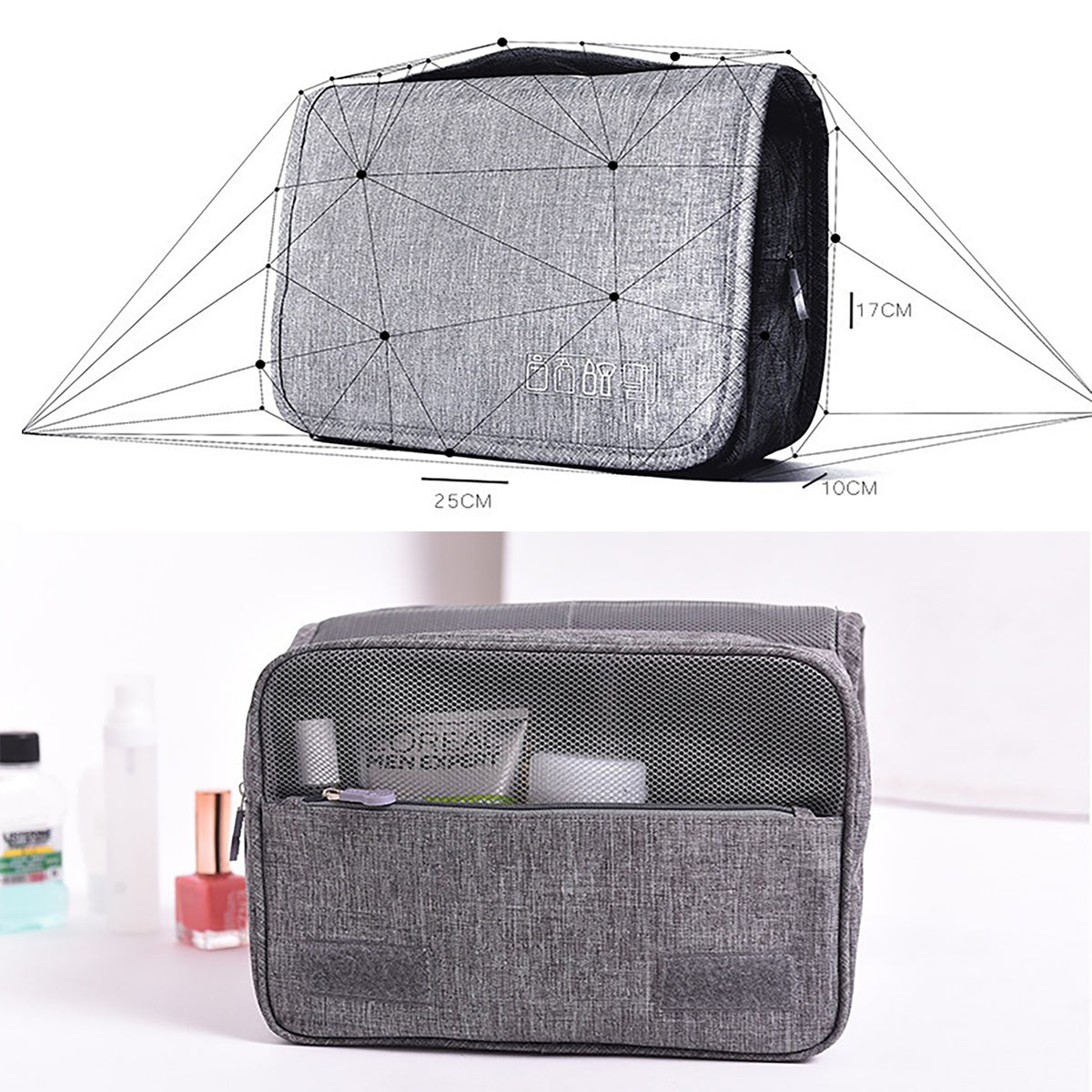 Atlantis hanging toiletry organizer