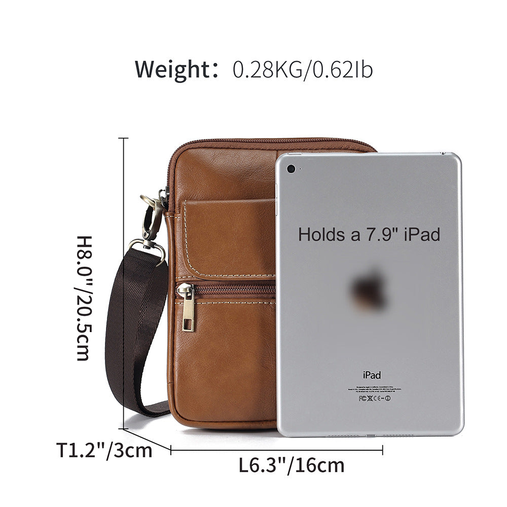 Atlantis genuine leather crossbody bag