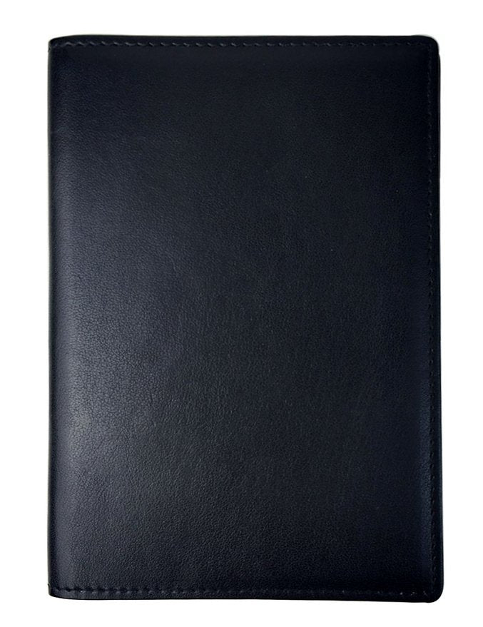 Atlantis genuine leather RFID passport holder detail