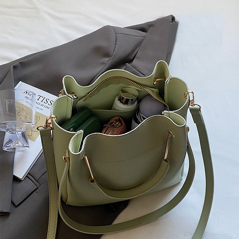 Women's PU Leather Bucket Bag | Shoulder & Crossbody - image 6