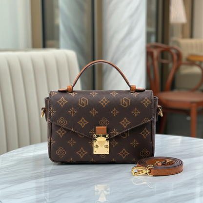 Women’s Floral PU Leather Shoulder Bag Satchel