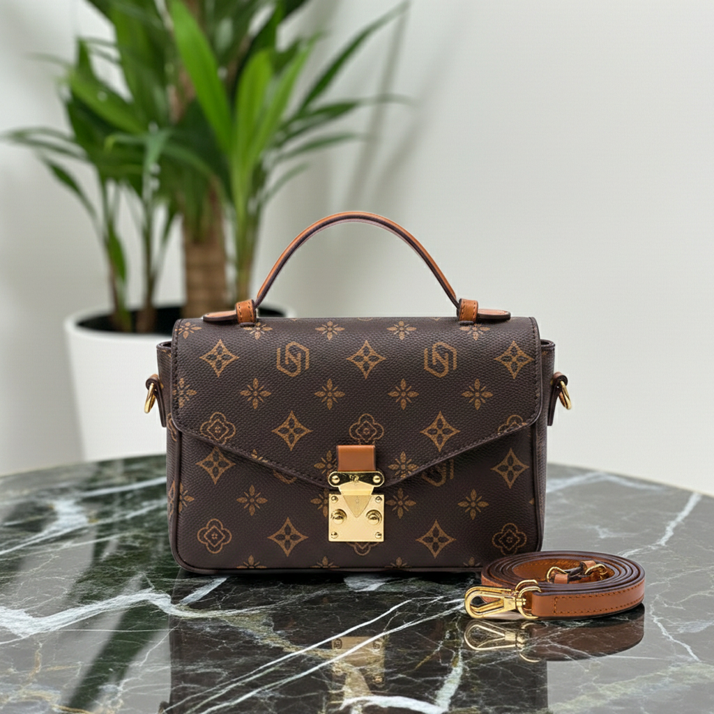 Women’s Floral PU Leather Shoulder Bag Satchel