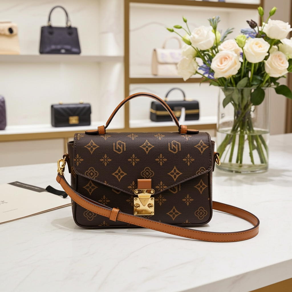 Women’s Floral PU Leather Shoulder Bag Satchel