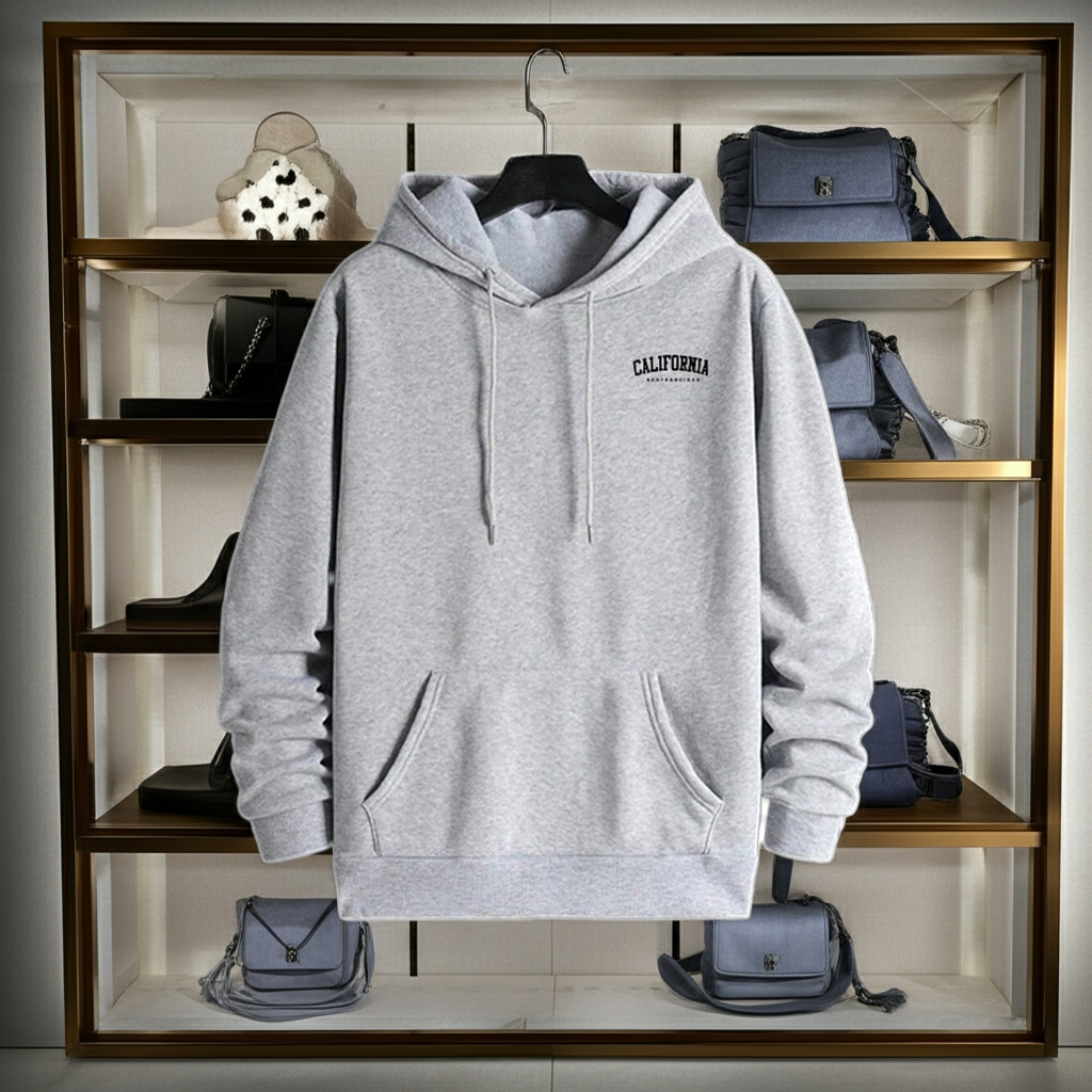Men's High-Grade Fleece Warm Hoodie – Thermal Winter Pullover Sweatshirt
