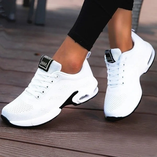 White Women's Running Shoes – Lightweight Breathable Walking Sneakers | Atlantis