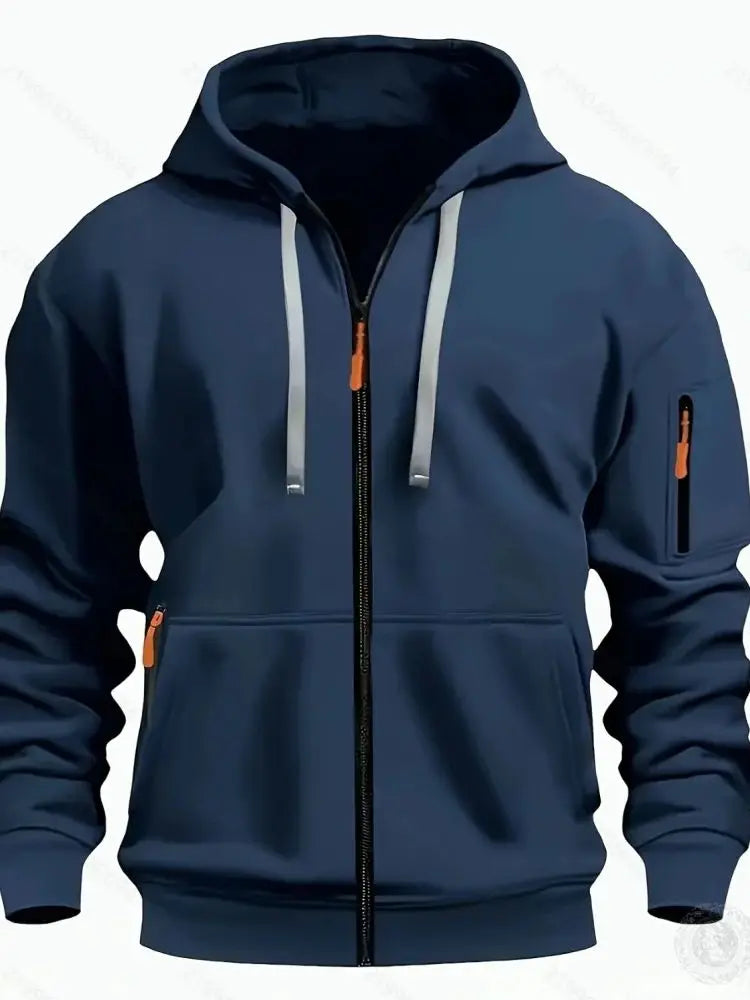 Men's Multi-Color Pullover Hoodie – Comfortable Everyday Casual Sweatshirt