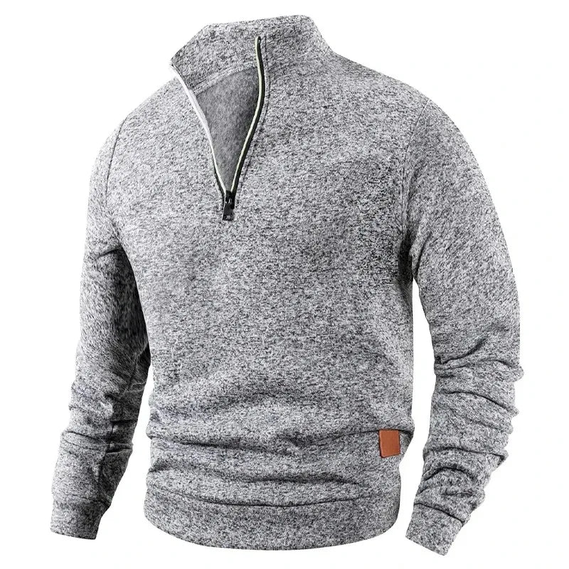 Men's Half-Zip Turtleneck Sweatshirt