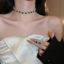 Luxury Crystal and Necklace Earrings