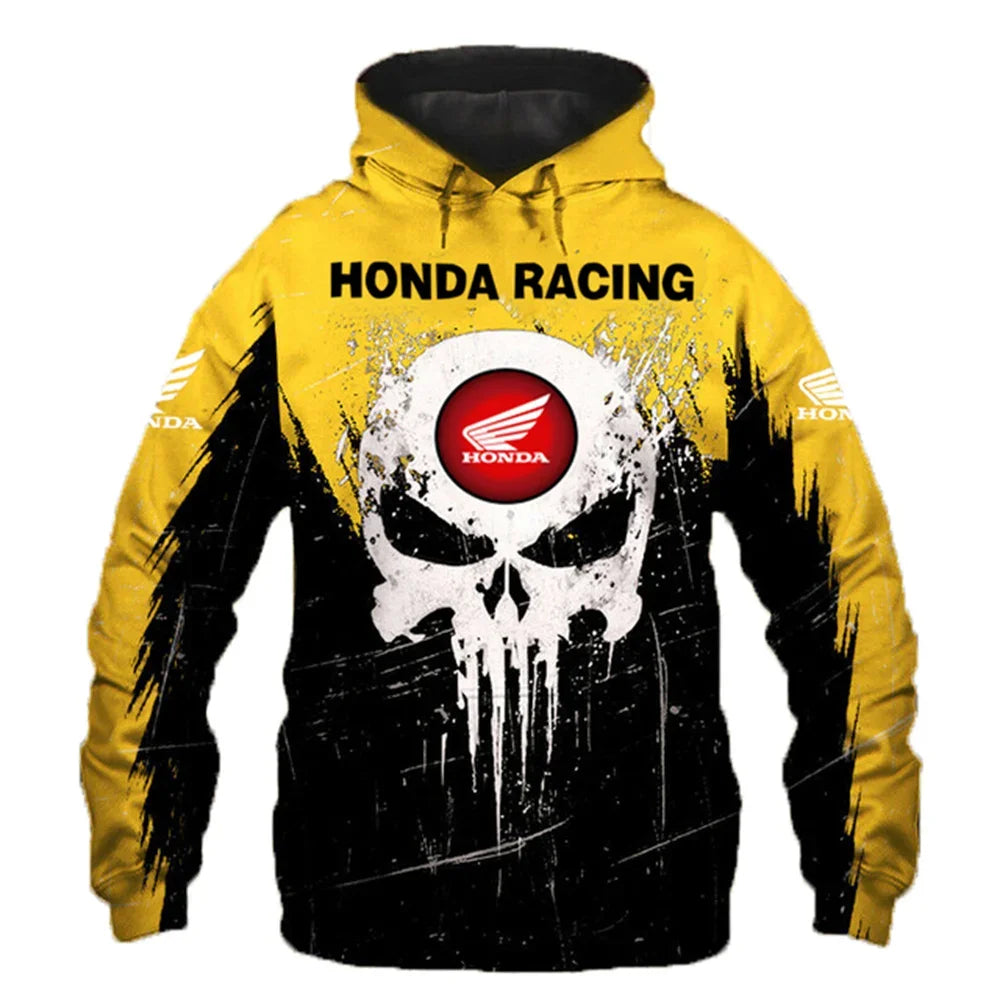 Men's Motorcycle Graphic Hoodie 3D Printed Pullover