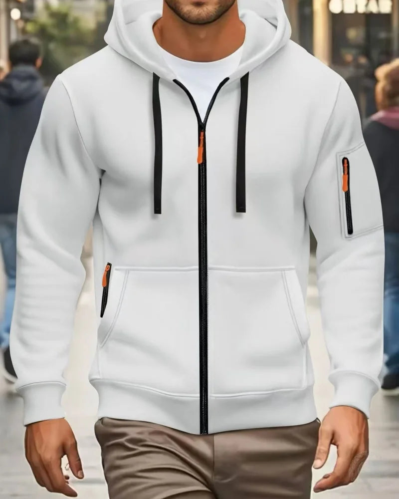 Men's Multi-Color Pullover Hoodie – Comfortable Everyday Casual Sweatshirt