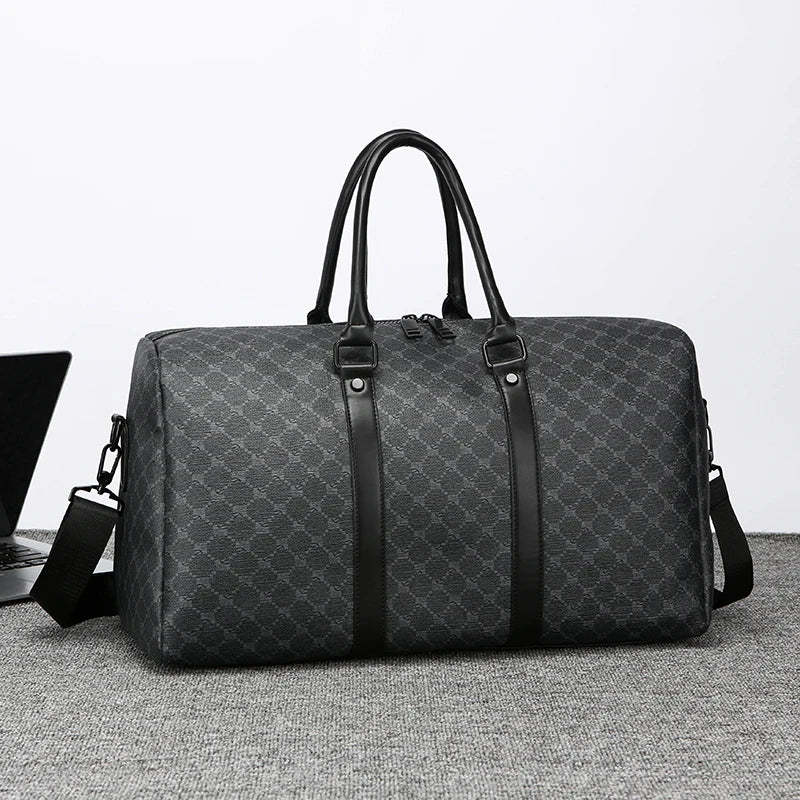 Men's Large Capacity Black Business Travel Bag