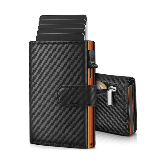 Men's RFID Pop-Up Wallet With Coin Compartment