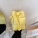 Leather Bucket Bag for Women