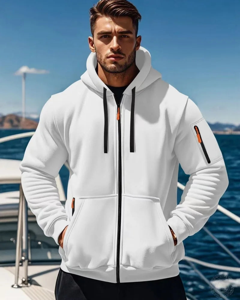 Men's Multi-Color Pullover Hoodie – Comfortable Everyday Casual Sweatshirt
