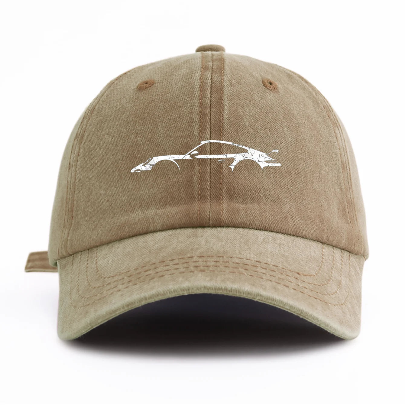 911 Print Washed Baseball Cap — Adjustable Unisex Dad Hat