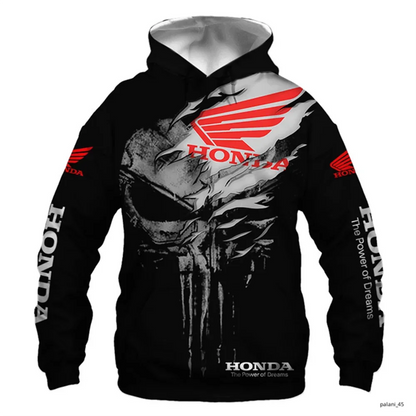 Men's Motorcycle Graphic Hoodie 3D Printed Pullover