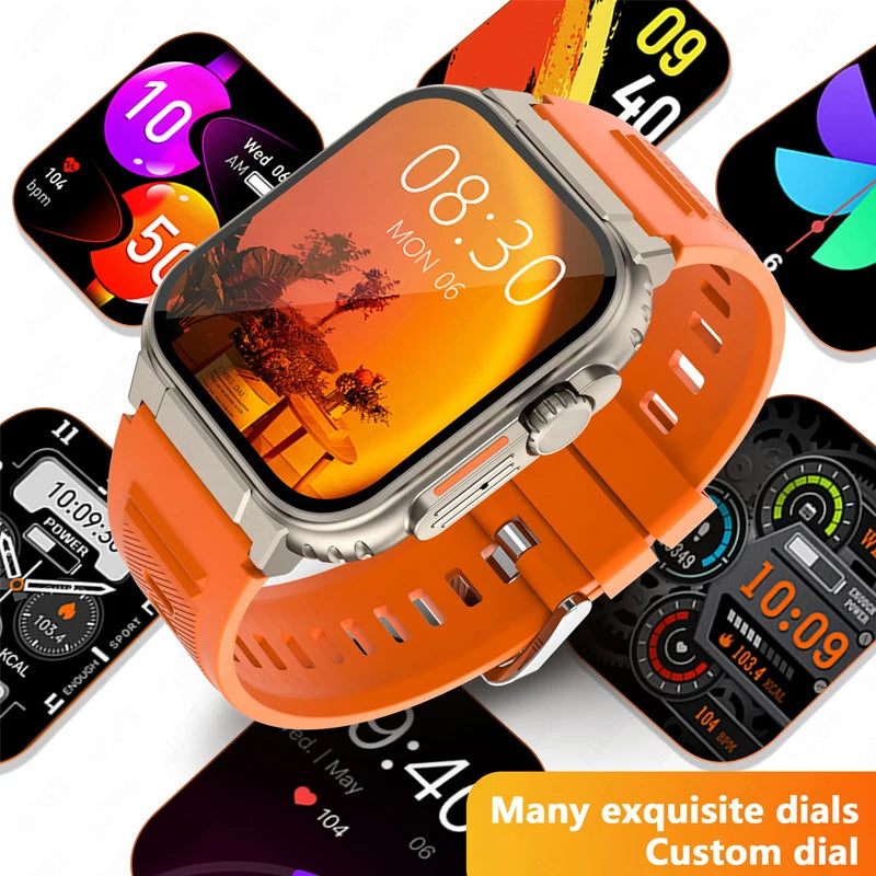 LIGE A70 Smartwatch — 600mAh Battery, Bluetooth Calling & Health Tracking