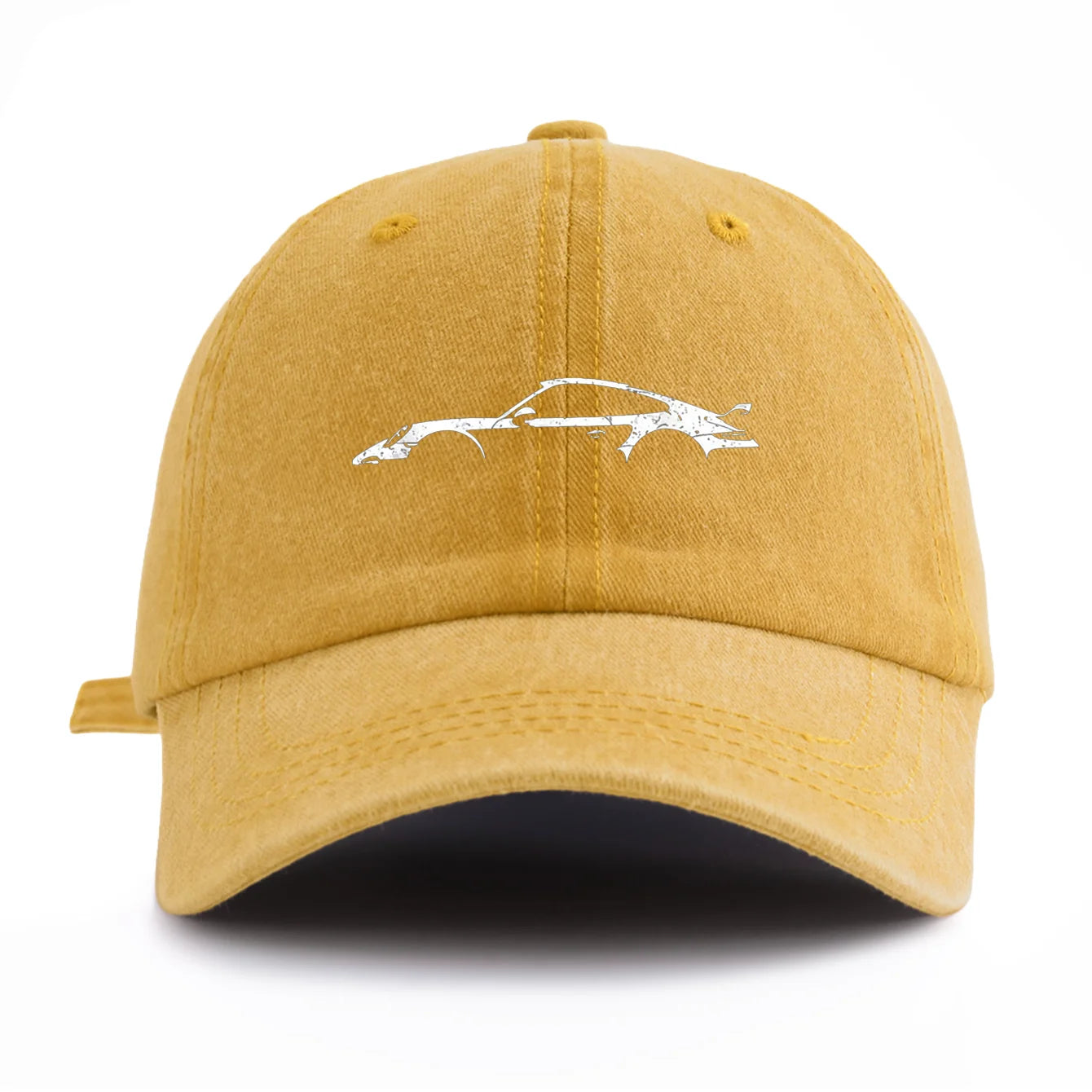 911 Print Washed Baseball Cap — Adjustable Unisex Dad Hat
