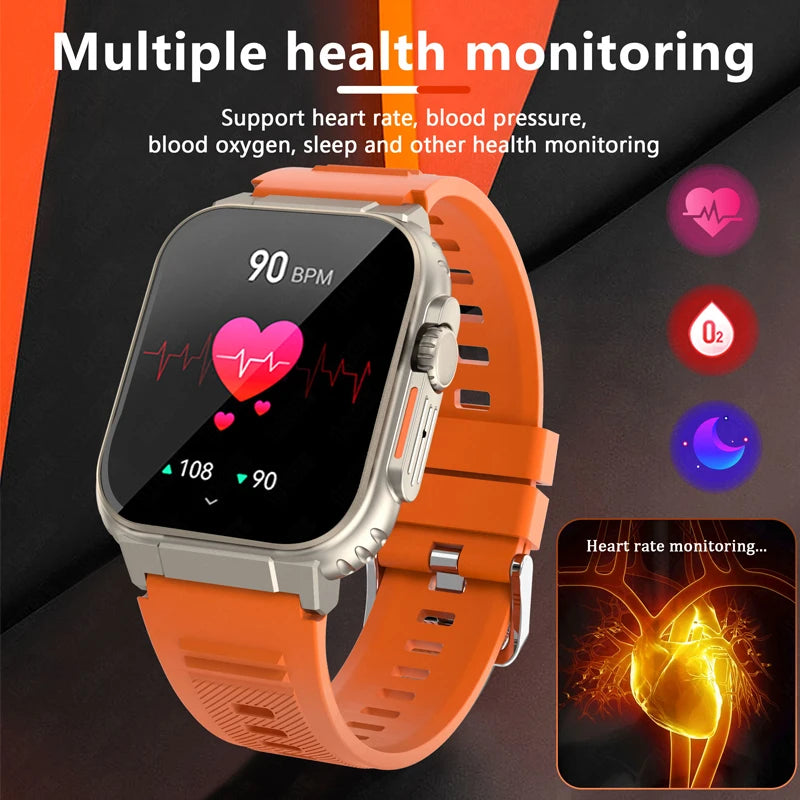 LIGE A70 Smartwatch — 600mAh Battery, Bluetooth Calling & Health Tracking