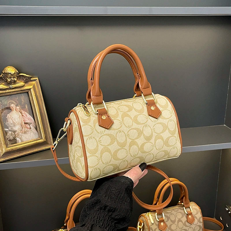Women's Large Capacity Textured Diaper Bag – Chic Crossbody Shoulder Tote