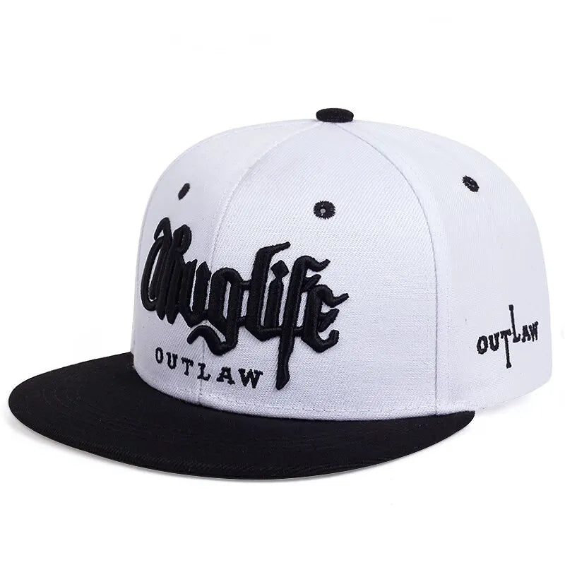Thuglife Outlaw Snapback Cap – Hip Hop Flat Brim Hat