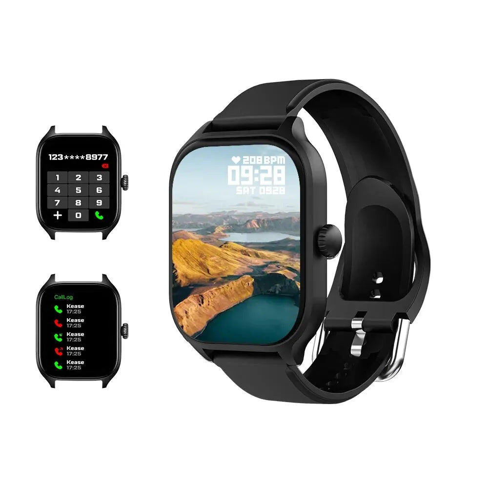 H9 Smart Watch — 2.01" HD Display, Silicone & Metal Band Options