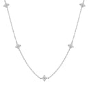 Flower Zircon Necklace for Women