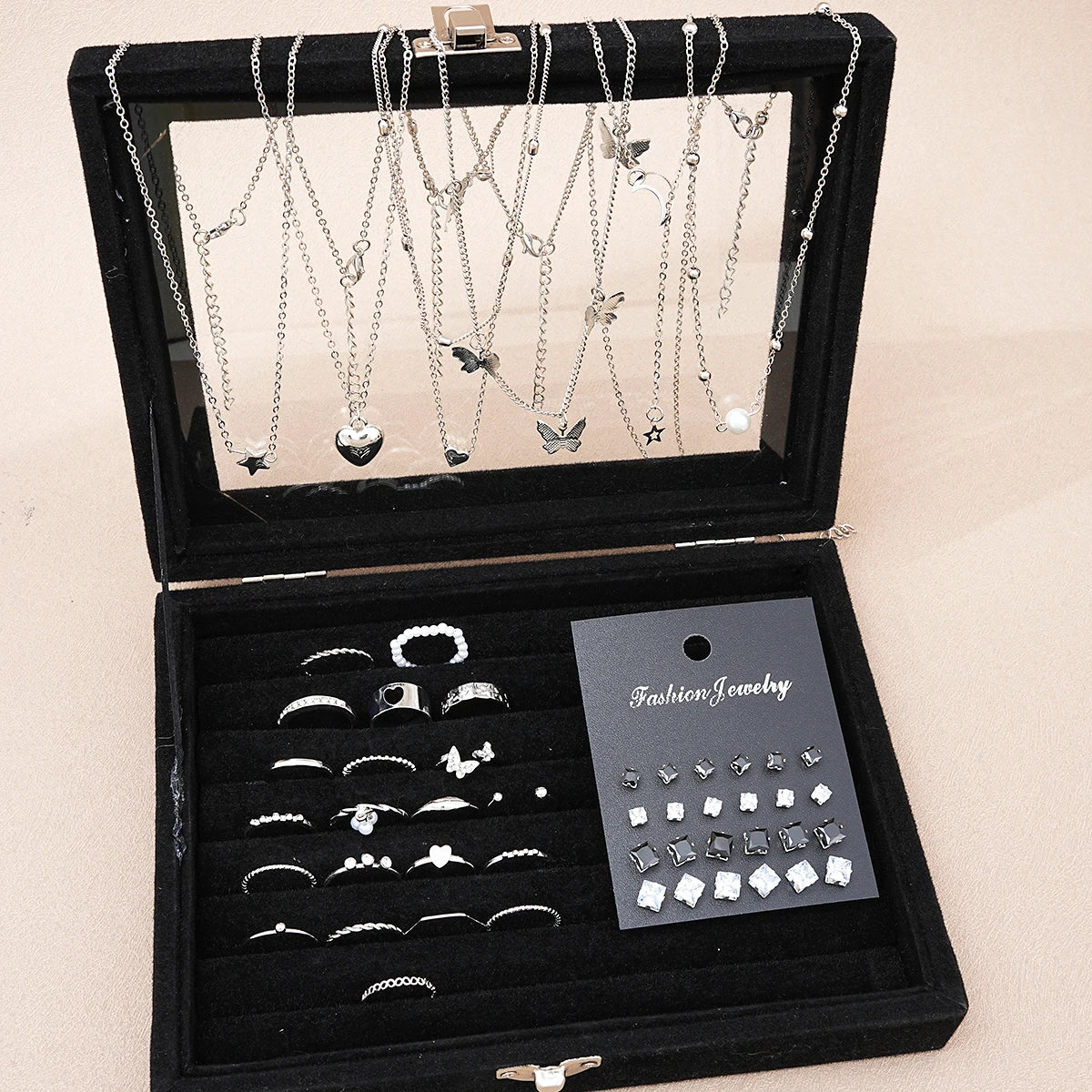 Women's Fashion Jewelry Set – Elegant Coordinated Necklace & Earrings