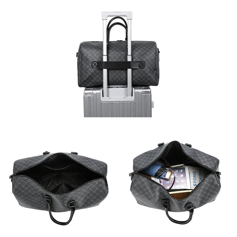 Men's Large Capacity Black Business Travel Bag