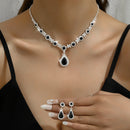 Droplet Necklace and Earrings Set