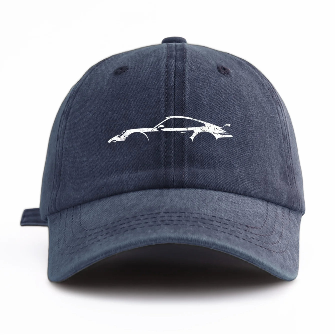 911 Print Washed Baseball Cap — Adjustable Unisex Dad Hat