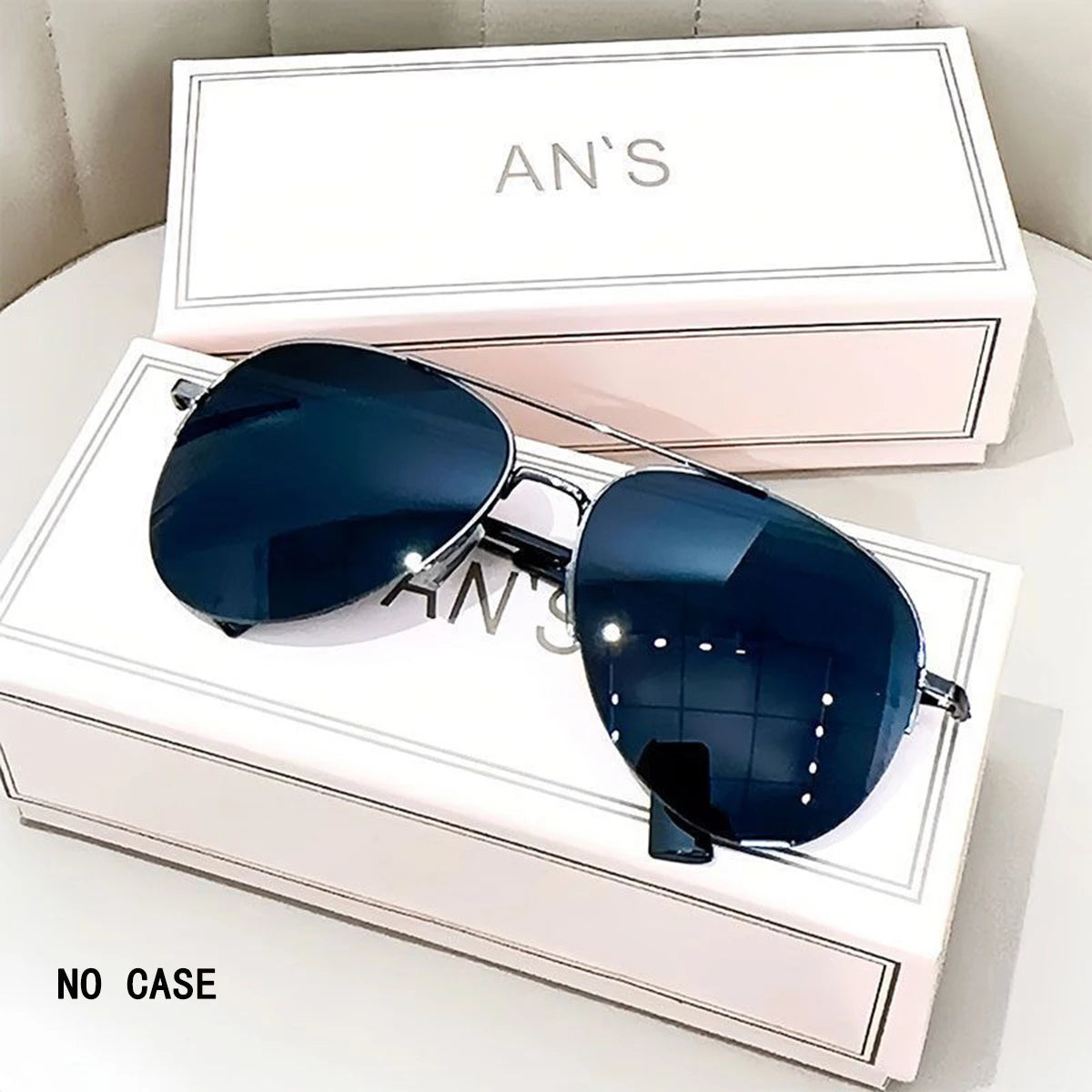 Women's Oval Aviator Sunglasses – UV400 Mirror Lens