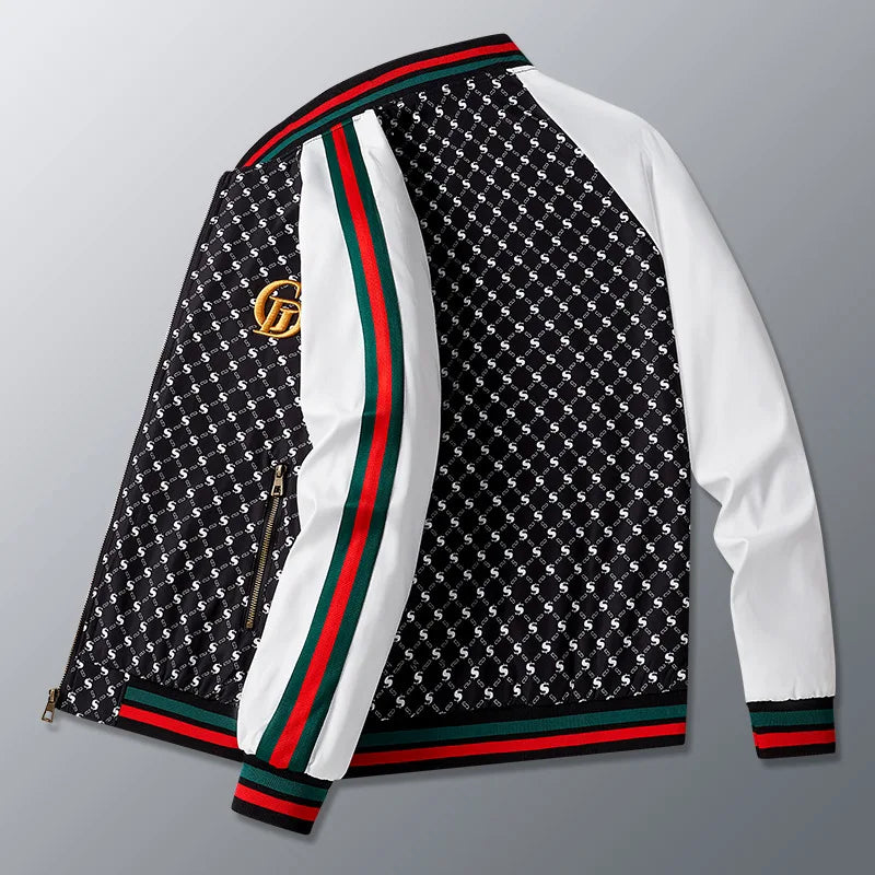 Men's Color-Block Casual Jacket – Spring & Autumn Zip-Up