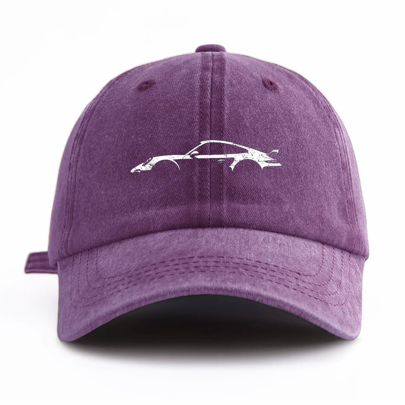 911 Print Washed Baseball Cap — Adjustable Unisex Dad Hat