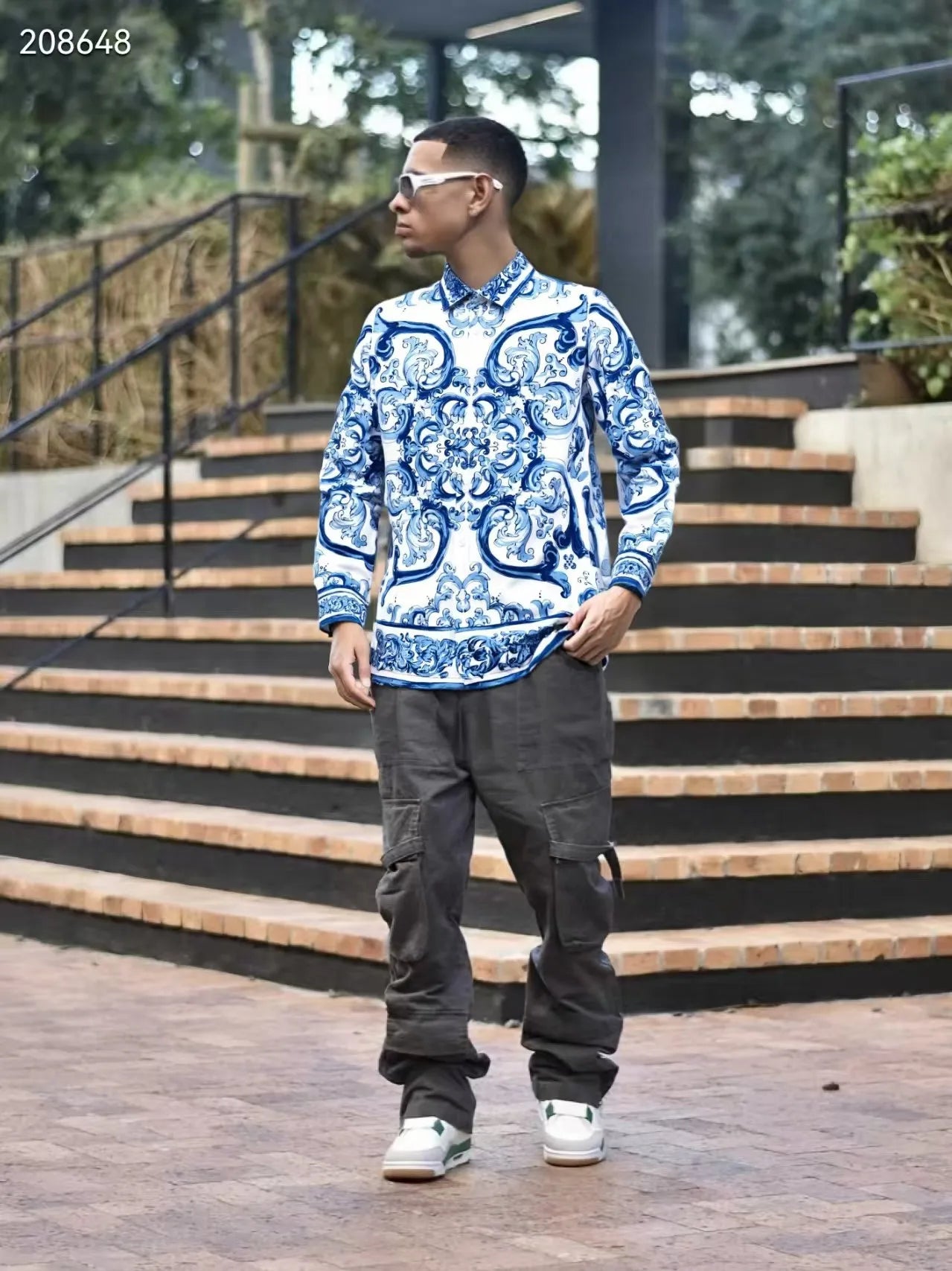 Men's Luxury Party Shirt – Elegant Slim Fit Dress Shirt for Special Occasions