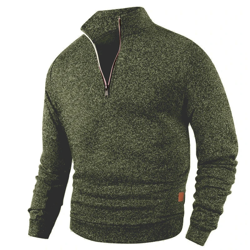 Men's Half-Zip Turtleneck Sweatshirt