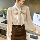 Women’s Elegant Bow Blouse