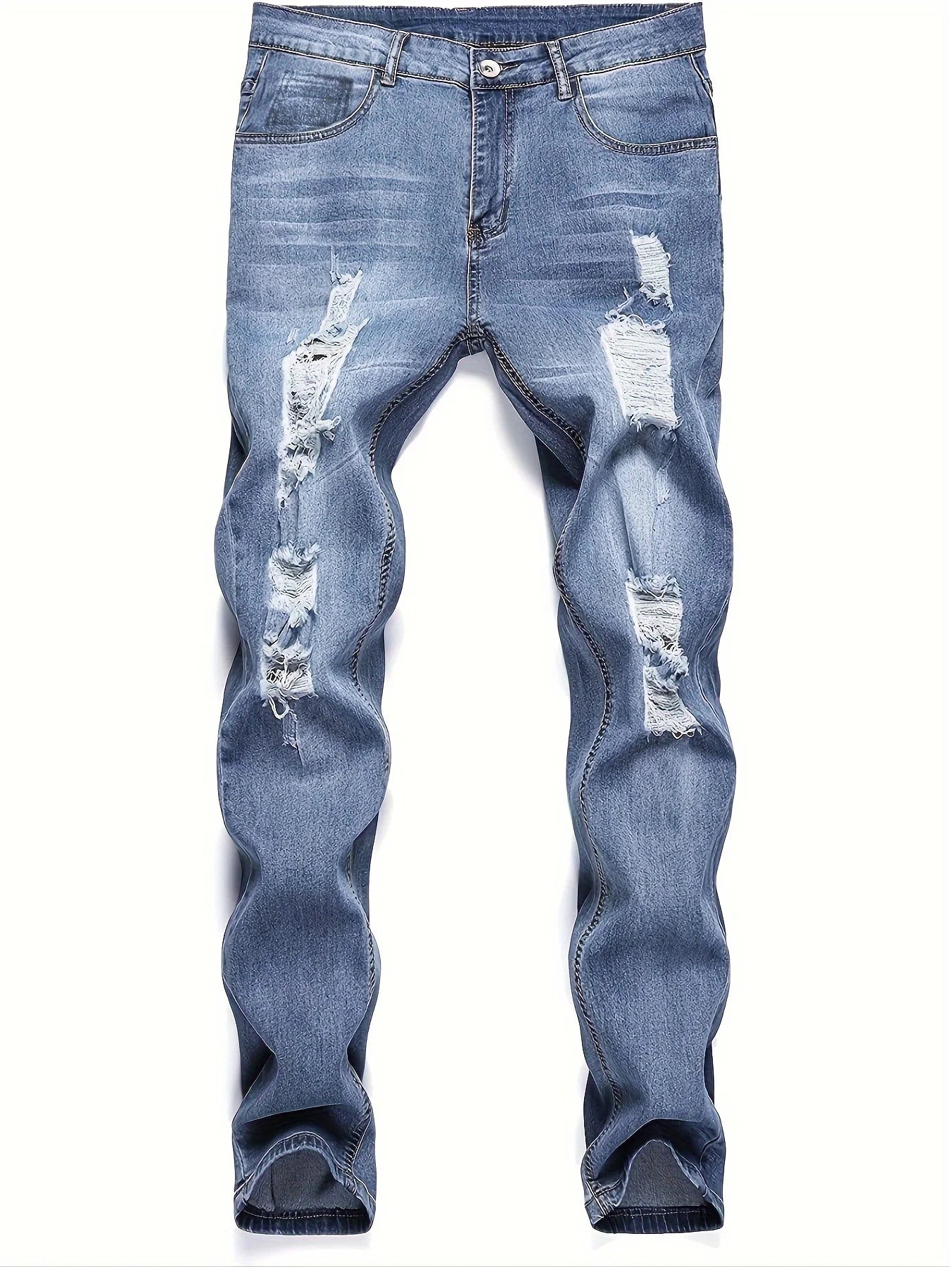 Men's Slim Fit Ripped Jeans