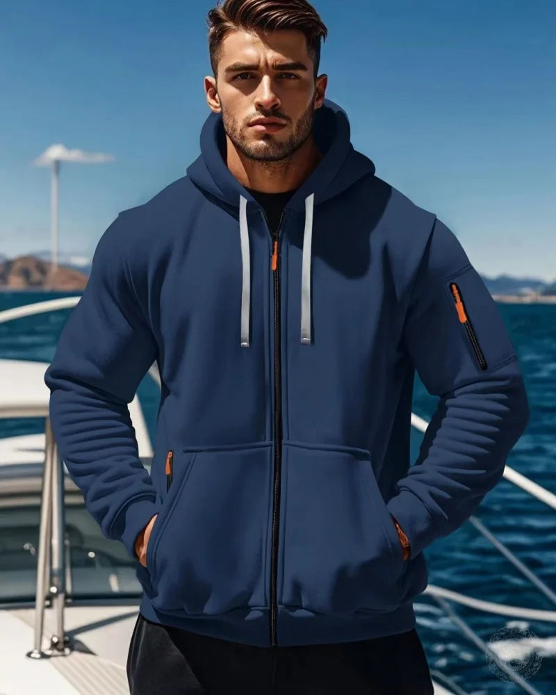 Men's Multi-Color Pullover Hoodie – Comfortable Everyday Casual Sweatshirt