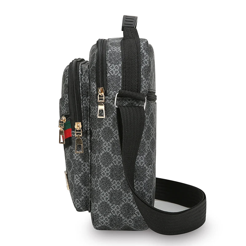 Men's Waterproof Crossbody Bag – Multi-Layer Business Messenger for Travel & Daily Commute