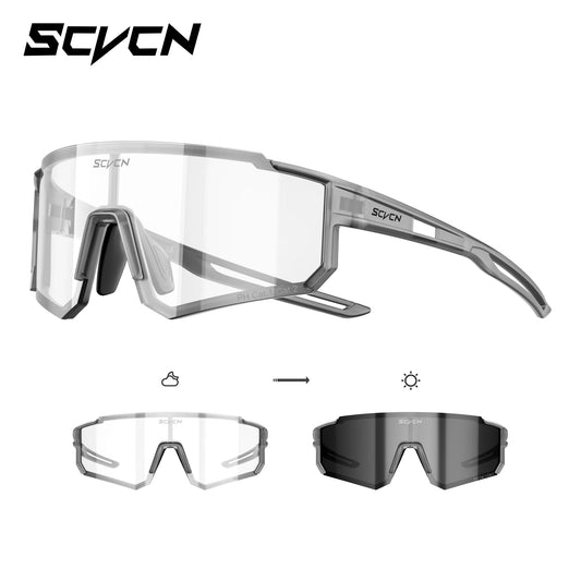 Photochromic Cycling Sunglasses – UV400 Windproof Sports Goggles