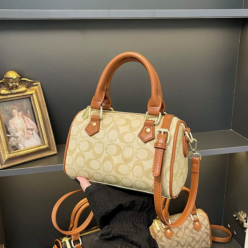 Women's Large Capacity Textured Diaper Bag – Chic Crossbody Shoulder Tote