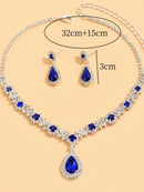 Droplet Necklace and Earrings Set